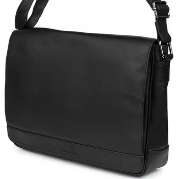 Beltimore taška na dokumenty z pravé kůže, bez vzoru