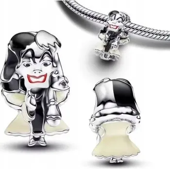 Přívěsek Přívěsek Charms Cruella De Vil, stříbrné korálky ze stříbro 925