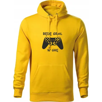 Chlapecká mikina JHK dětská mikina polyester žlutá velikost 134