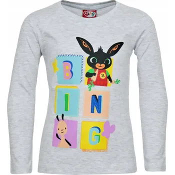 Chlapecké tričko Dětská bluzka EplusM , dlouhý rukáv, bavlna šedá, velikost 110