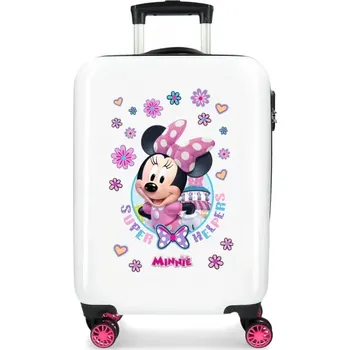 JOUMMA BAGS Luxusní dětský ABS cestovní kufr MINNIE MOUSE Helpers, 55x38x20cm, 34L, 4571163