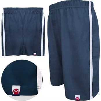 Pánské kraťasy Marcinkowski krátké kraťasy ke kolenům bavlna modré velikost 170