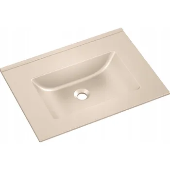 Umyvadlo na desku obdélníkové Moderno PIANO 61 cm béžové