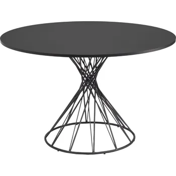 Černý lakovaný jídelní stůl Kave Home Niut 120 cm