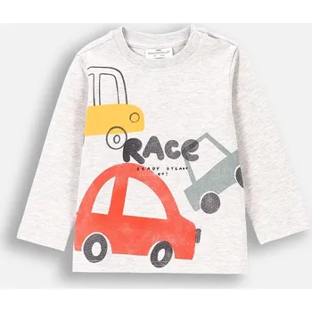 Coccodrillo dětské tričko šedé bavlna velikost 62