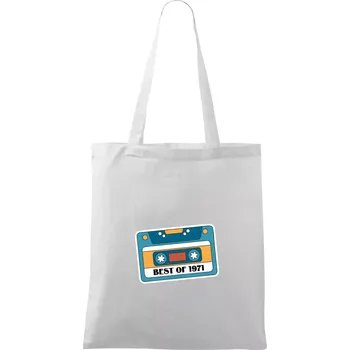 Narozeniny kazeta Best of 1971 - Taška bavlněná - 42 x 38 cm ( Bílá )