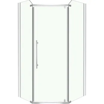 Kerra Glasgow 100x80 pětiúhelníkový sprchový kout, 905