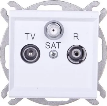 Elektrická zásuvka Anténní zásuvka nástěnná Ospel bílá