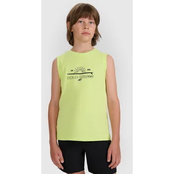 Pánské tílko Pánské bavlněné tílko 4F M163 neonové barvy, ideální na léto, velikost 140.