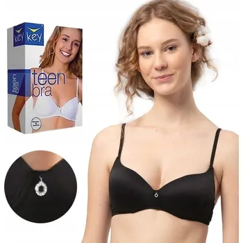 Podprsenka KEY podprsenka pro TEENAGERKY TBC 122 černá# 70AA