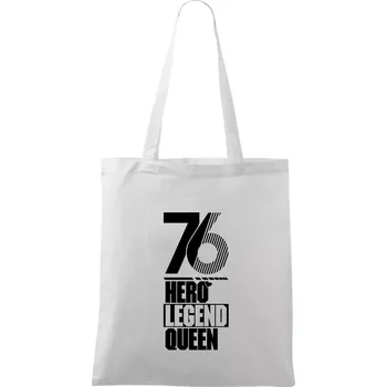 Hero, Legend, King / Queen 1976 - Taška bavlněná - 42 x 38 cm ( Bílá )