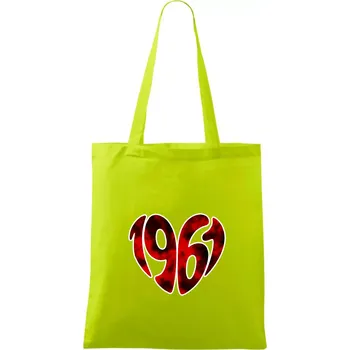 1961 v srdci - Taška bavlněná - 42 x 38 cm ( Limetková )