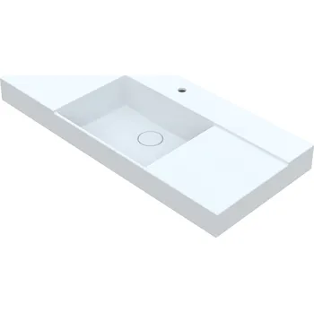 Umyvadlo Vayer Libra 120 umyvadlo na desku, litý mramor, VAY-L120