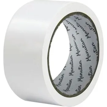 Lepicí páska Vyznačovací páska na podlahy, šířka 50 mm, bílá - Manutan Expert