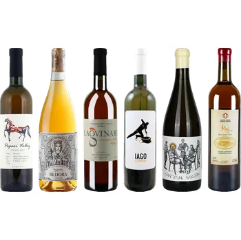 Gruzínské oranžové jantarové víno premium degustační balíček > Bílé víno > >