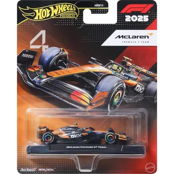 autíčko Hot Wheels Premium Formula1 JKD88 2025 McLaren Formula 1 Team 1:64