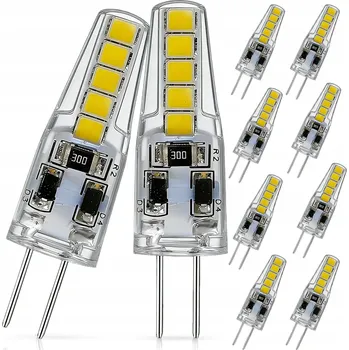 Žárovka Žárovka G4 SMD LED 12V DC 6W 600lm Teplá bílá 10 Ks