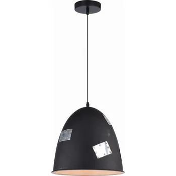 ZÁVĚSNÁ LAMPA PATCH 29 1X60W E27 ČERNÁ+DEKOR