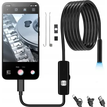 Endoskopická inspekční kamera do telefonu Android USB Full HD 5m