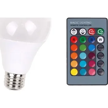 Žárovka LED žárovka RGB s dálkovým ovladačem