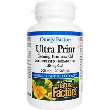 Přírodní produkt Natural Factors Olej z PUPALKY DVOULETÉ 500 mg s vitamínem E 15 mg 90 kapslí