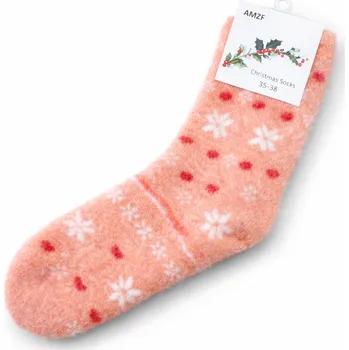 Dámské ponožky xcena Teplé ponožky vlněné vánoční Velikost: 35-38