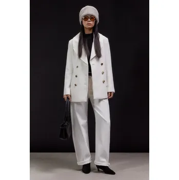 Dámský kabát Vlněný kabát Answear.LAB WA24.KPD020 bílá 00X, vel. M