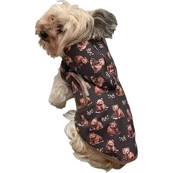 Obleček pro psa Vesta pro psa softshell hnědá medvídek (Oblečky pro psy Monťásek)