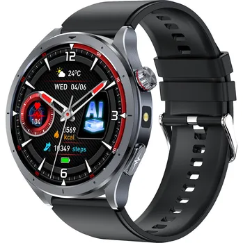 Lige Health ET472 Fit, černé/černý silikonový řemínek