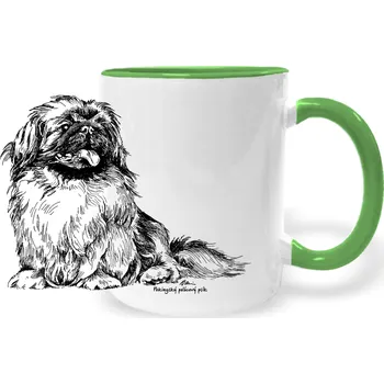 Hrnek - Pekingský palácový psík Barva: Zelená