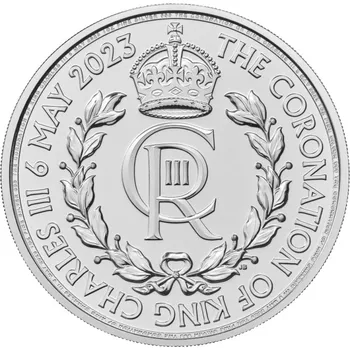 Stříbrná mince 1 Oz&nbsp;Britannia 2023 Korunovace King Charles III Royal Cypher