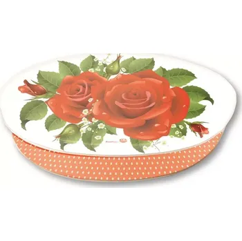 Čokoláda Italské pralinky z mléčné čokolády v plechové dóze s motivem růže 125g (Italské pralinky z mléčné čokolády v plechové dóze s motivem růže 125g)