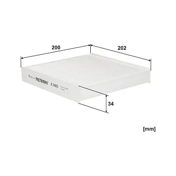 Kabinový filtr Filtr vzduchu v interiéru FILTRON K 1465