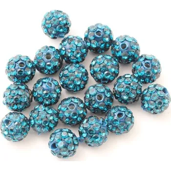 Korálek EU Šatonová kulička 6mm blue zircon