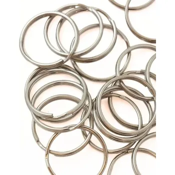 Materiál na výrobu šperku EU Přívěskový dvoukroužek 20/2mm platina