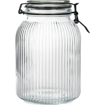 Dóza na potraviny RAVEN | rýhovaná nádoba s klipem L | 1,4 l | 891118