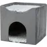 Pelíšek pro kočku Trixie Harvey kukáň se střešním lůžkem 38 x 38 x 38 cm, šedá/bíločerná