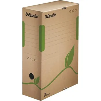 Archivační box ESSELTE Archivní box A4 / 100 mm, recyklovaný karton, ESSELTE "Eco", hnědý 576912