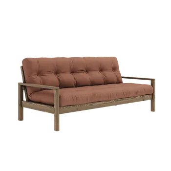 Pohovka KARUP DESIGN Třímístná rozkládací pohovka KNOB hnědá 135106759