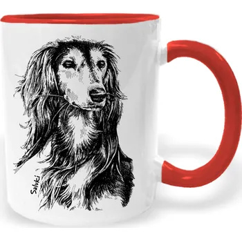 Hrnek - Saluki Barva: Červená