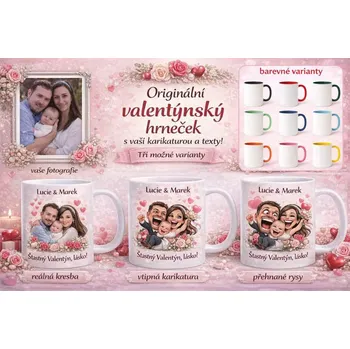 Svatý Valentýn 1 - bílý / vtipná karikatura