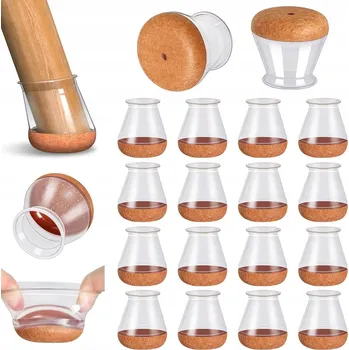 Podložka pod nábytek CHRÁNIČE NOHOU ŽIDLÍ S FILCEM OCHRANA PODLAHY TICHÝ POSUN 20 KS