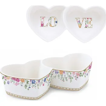Easy Life, Itálie Miska dvě propojená srdce 20 x 9,5 cm - Easy Life - Kvetoucí láska