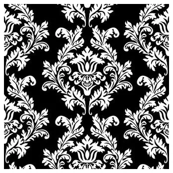 Papírový kapesník Ubrousky MAKI L (20ks) Black & White Wallpaper