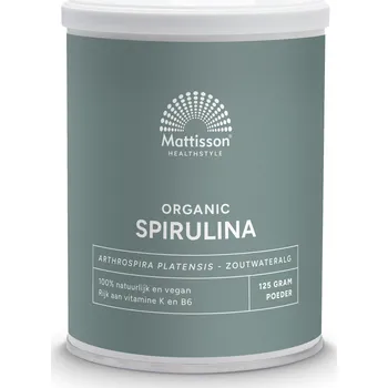 Doplněk stravy Mattisson BIO spirulina v prášku - 125 g