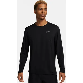 Pánské tričko Pánské běžecké tričko s dlouhým rukávem Nike Miler Dri-Fit UV black