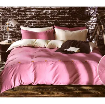 Sendia Bavlněné povlečení s knoflíky - Růžové