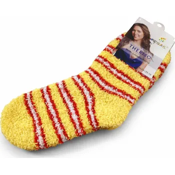 Dámské ponožky xcena Žinilkové ponožky žluté Velikost: 35-38