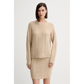 Pánský svetr Svetr z vlněné směsi Twinset 252AP3043 béžová 80X, vel. S