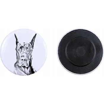 Obraz Německá doga - magnet s psím pozadím, výjimečně lehký, silný magnet, prod